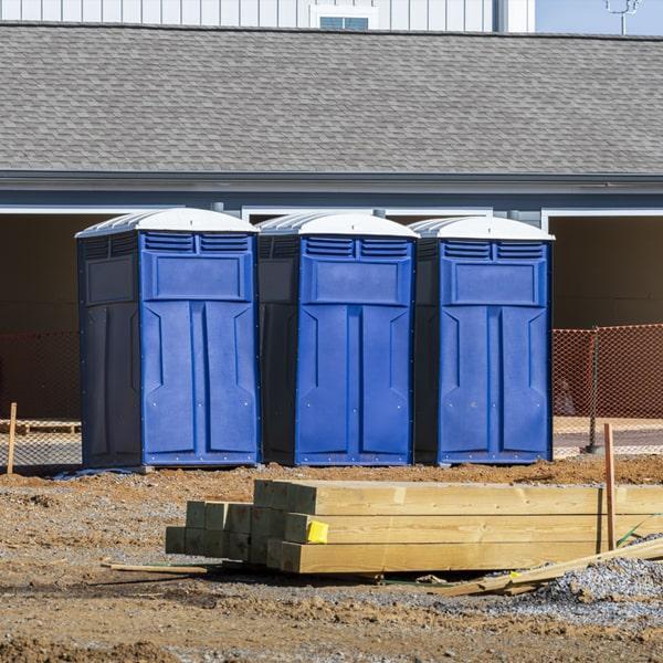 Heavy-duty construction site porta potty in Panama City, Florida